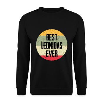 Le meilleur Leonidas de tous les temps - Sweat-shirt Unisexe - noir - Devant - Alina (178cm) & Michal (187cm)