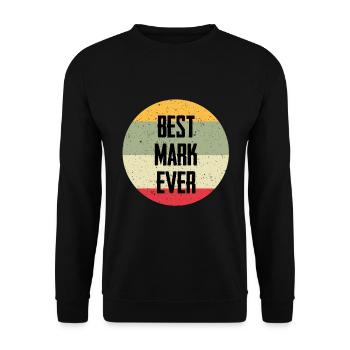 Best Mark Ever - Unisex Sweatshirt - black - Front - Alina (178cm) & Michal (187cm)