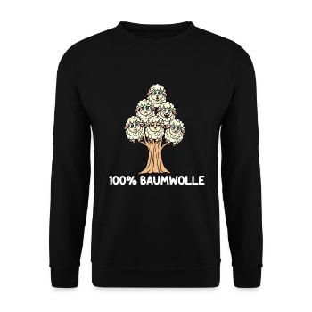 100% Baumwolle - Unisex Pullover - Schwarz - Vorne - Alina (178cm) & Michal (187cm)