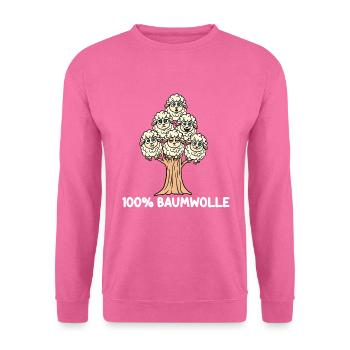 100% coton - Sweat-shirt Unisexe - rose - Devant