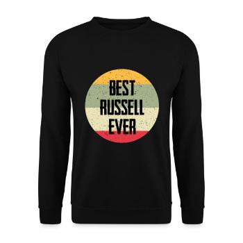 Best Russell Ever - Unisex Sweatshirt - black - Front - Alina (178cm) & Michal (187cm)