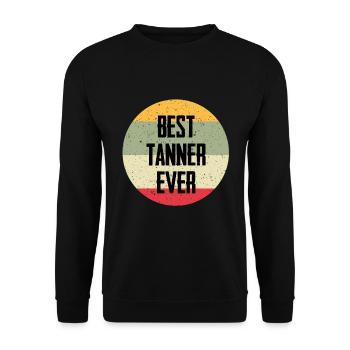 Best Tanner Ever - Unisex Pullover - Schwarz - Vorne - Alina (178cm) & Michal (187cm)