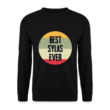 Best Sylas Ever - Unisex Pullover - Schwarz - Vorne - Alina (178cm) & Michal (187cm)