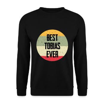 Le meilleur Tobias de tous les temps - Sweat-shirt Unisexe - noir - Devant - Alina (178cm) & Michal (187cm)