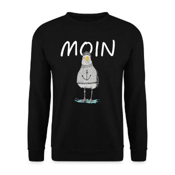 MOIN - MÖVE - Unisex Pullover - Schwarz - Vorne - Alina (178cm) & Michal (187cm)
