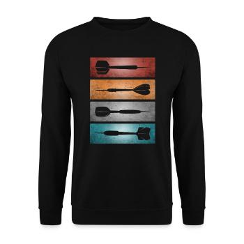 Fléchettes et fléchettes - Sweat-shirt Unisexe - noir - Devant - Alina (178cm) & Michal (187cm)