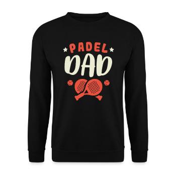 Padel Papa Joueur de Padel Padel Tennis Papa Père - Sweat-shirt Unisexe - noir - Devant - Alina (178cm) & Michal (187cm)