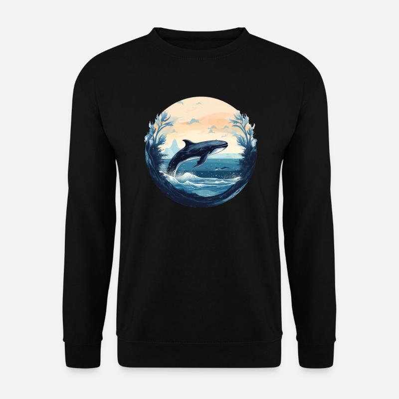 Baleine - Sweat-shirt Unisexe - noir