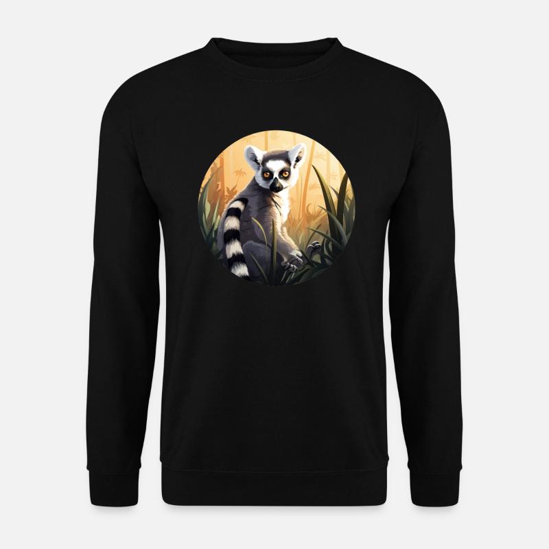 Lemur - Unisex Pullover - Schwarz