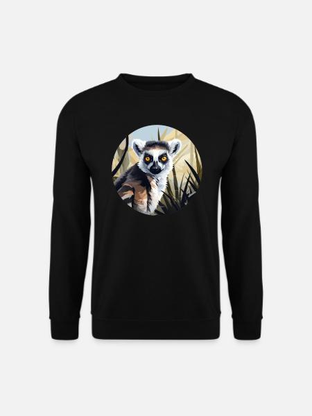 Lemur - Unisex Pullover - Schwarz