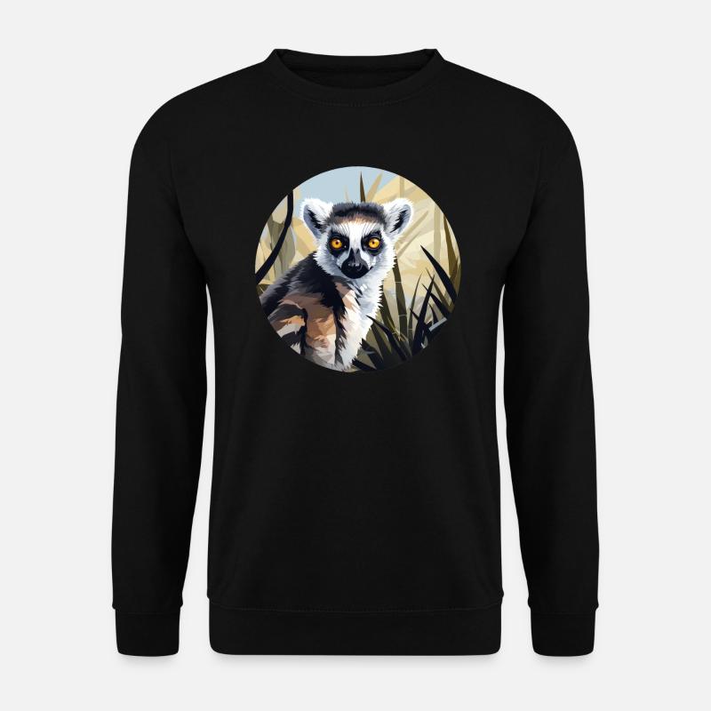 Lemur - Unisex Pullover - Schwarz