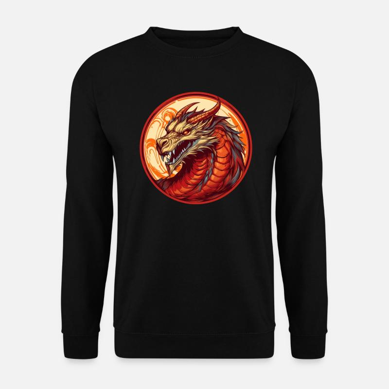 Drache - Unisex Pullover - Schwarz