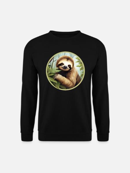 Sloth - Unisex Sweatshirt - black