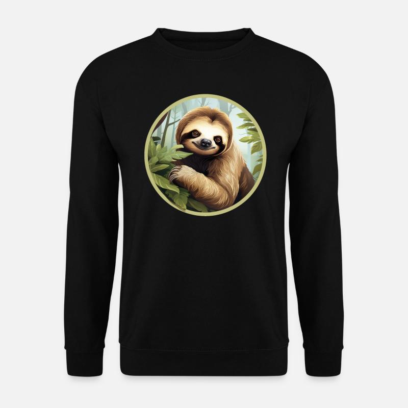 Sloth - Unisex Sweatshirt - black