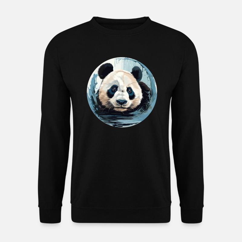 Panda - Unisex Sweatshirt - black