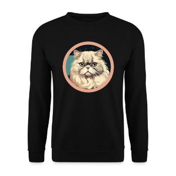 Perserkatze - Unisex Pullover - Schwarz - Vorne - Alina (178cm) & Michal (187cm)