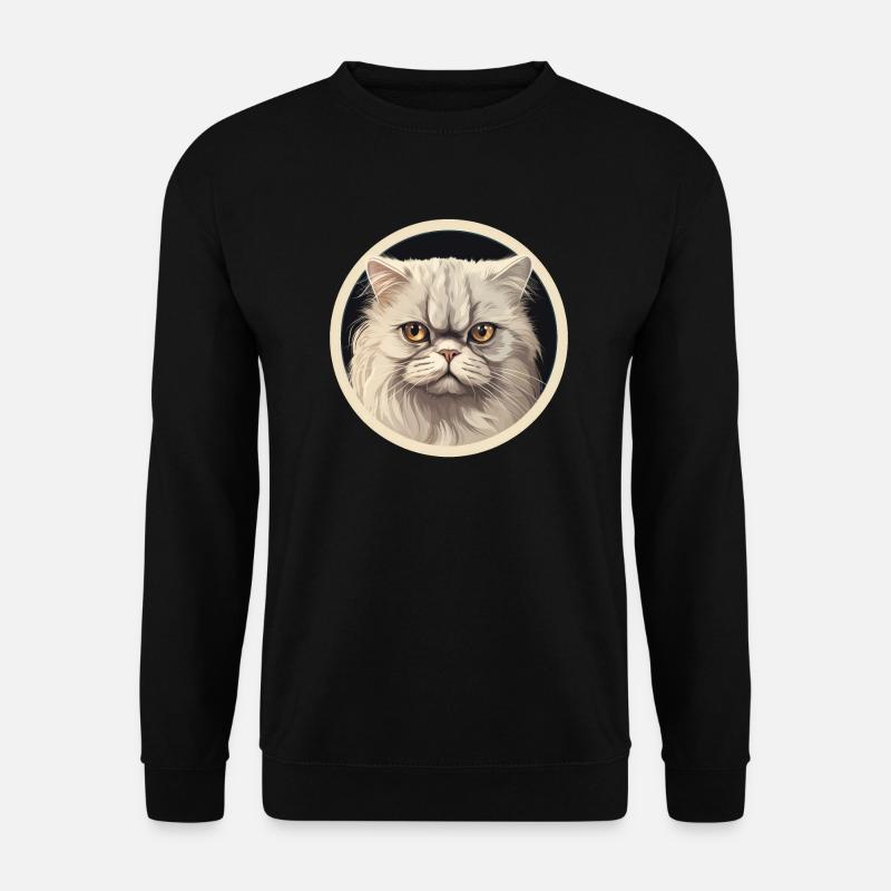 Persian cat - Unisex Sweatshirt - black