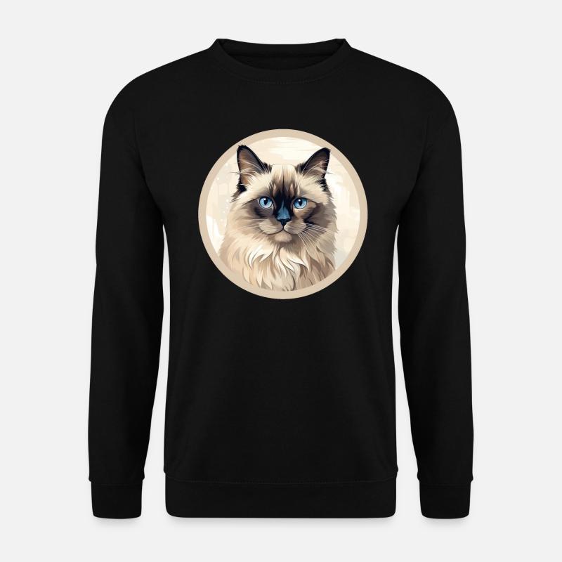 Burmese Cat - Unisex Sweatshirt - black