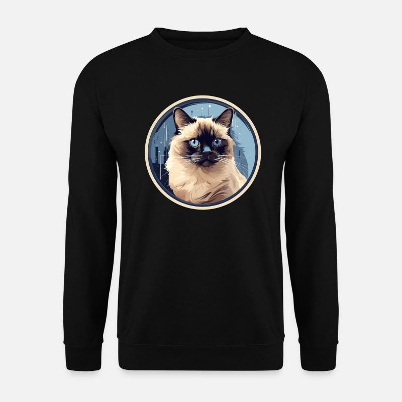 Burmese Cat - Unisex Sweatshirt - black