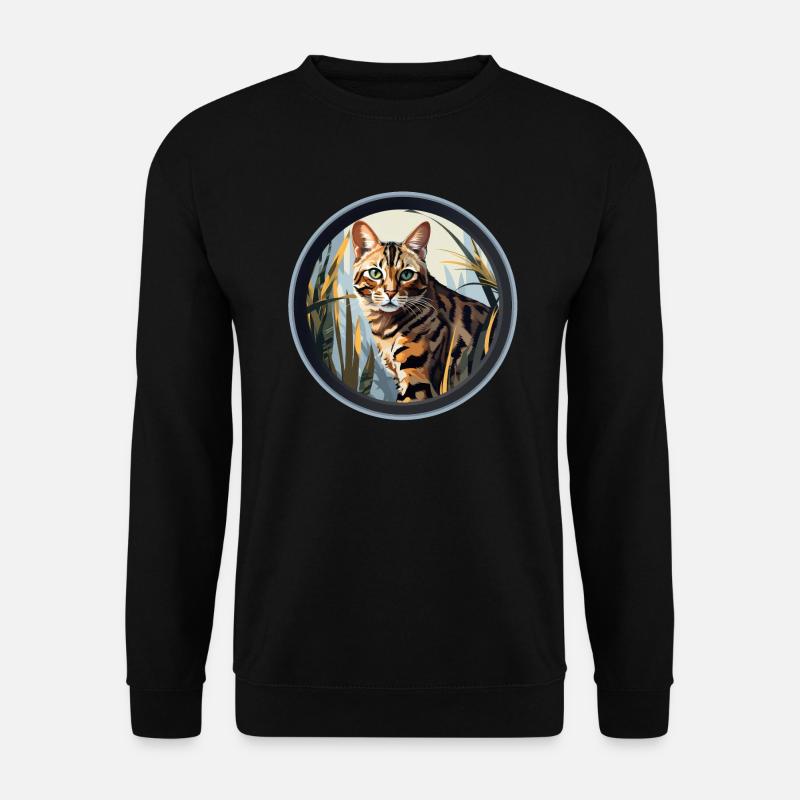 Bengalkatze - Unisex Pullover - Schwarz