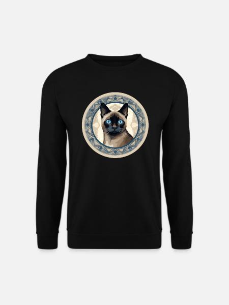 Siamkatze - Unisex Pullover - Schwarz