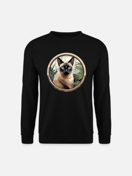Siamkatze - Unisex Pullover - Schwarz