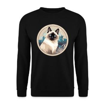 Balinais - Sweat-shirt Unisexe - noir - Devant - Alina (178cm) & Michal (187cm)
