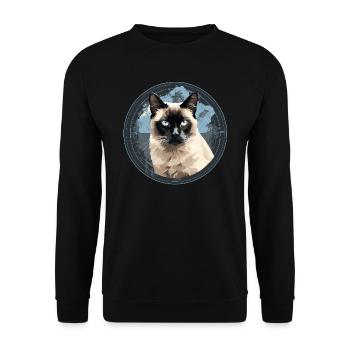 Balinais - Sweat-shirt Unisexe - noir - Devant - Alina (178cm) & Michal (187cm)