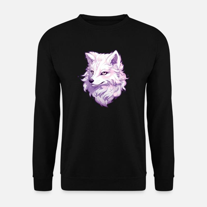 Anime de loup - Sweat-shirt Unisexe - noir