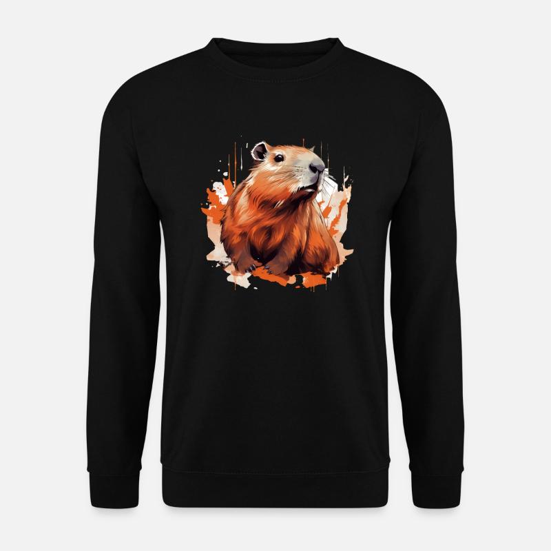 Capybara - Unisex Pullover - Schwarz