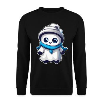 Mignon petit croque-mitaine avec casquette - Sweat-shirt Unisexe - noir - Devant - Alina (178cm) & Michal (187cm)