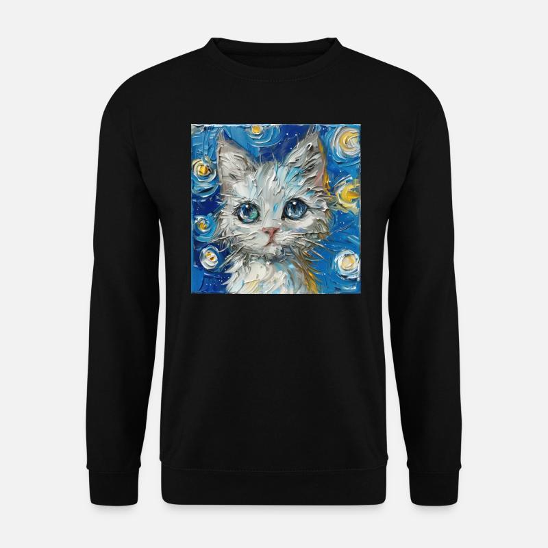 Chat, Motif De Chat - Sweat-shirt Unisexe - noir