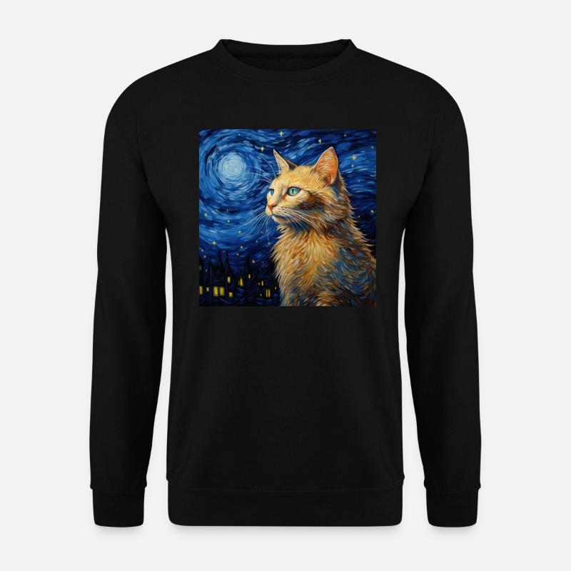 Chat, Motif De Chat - Sweat-shirt Unisexe - noir