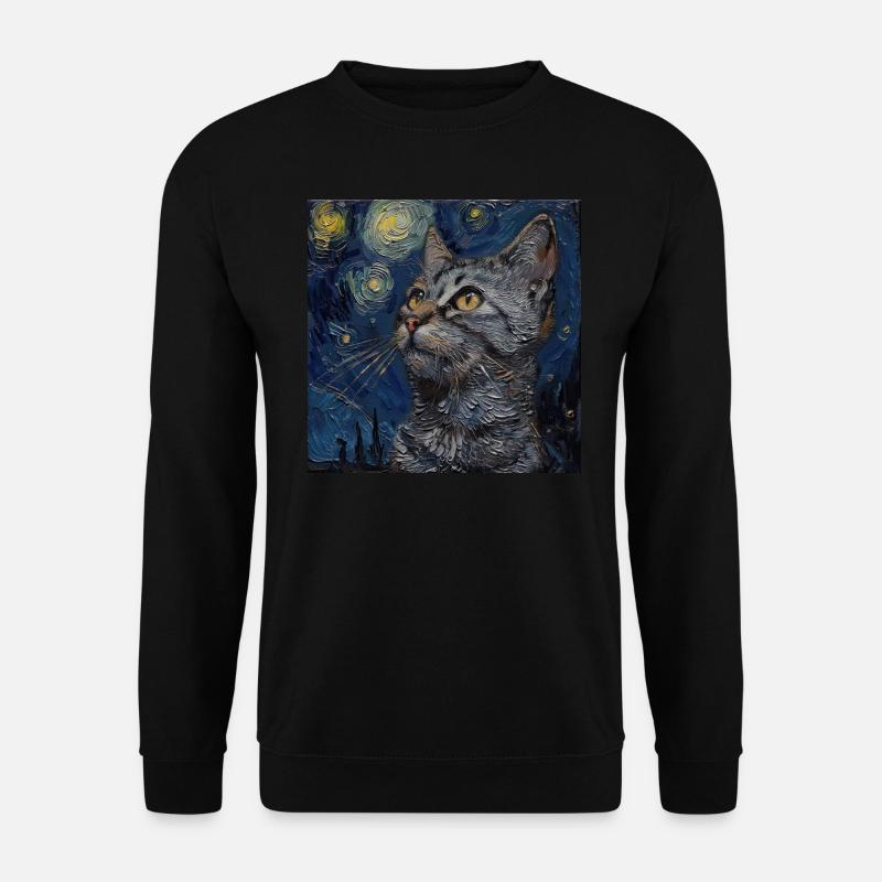 Cat, Cat Motif, - Unisex Sweatshirt - black