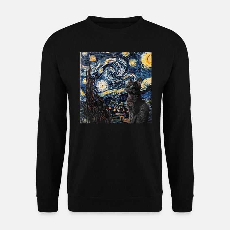 Chat, Motif De Chat - Sweat-shirt Unisexe - noir