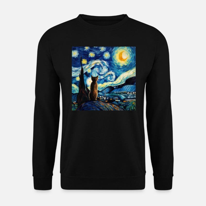 Chat, Motif De Chat - Sweat-shirt Unisexe - noir