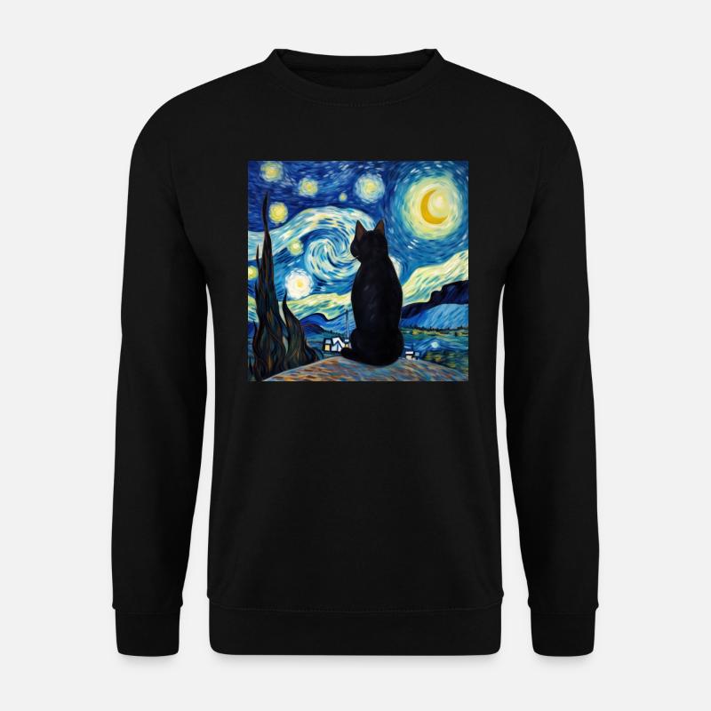 Chat, Motif De Chat - Sweat-shirt Unisexe - noir