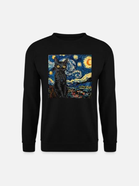 Chat, Motif De Chat - Sweat-shirt Unisexe - noir