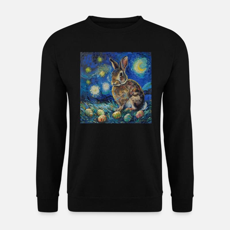 Lapin de Pâques, Pâques, Lapin - Sweat-shirt Unisexe - noir