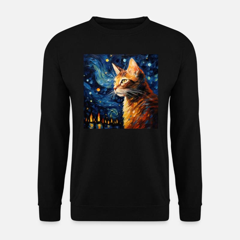 Chat, Motif De Chat - Sweat-shirt Unisexe - noir
