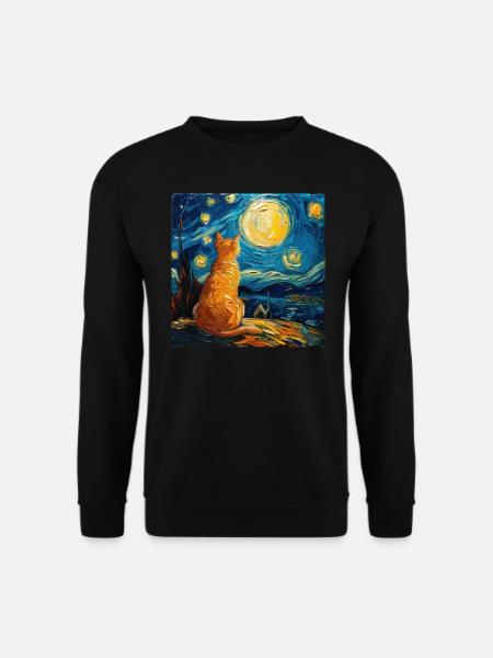 Chat, Motif De Chat - Sweat-shirt Unisexe - noir