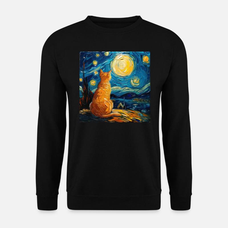 Chat, Motif De Chat - Sweat-shirt Unisexe - noir