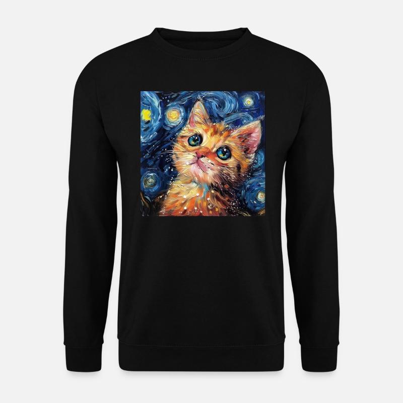 Chat, Motif De Chat - Sweat-shirt Unisexe - noir