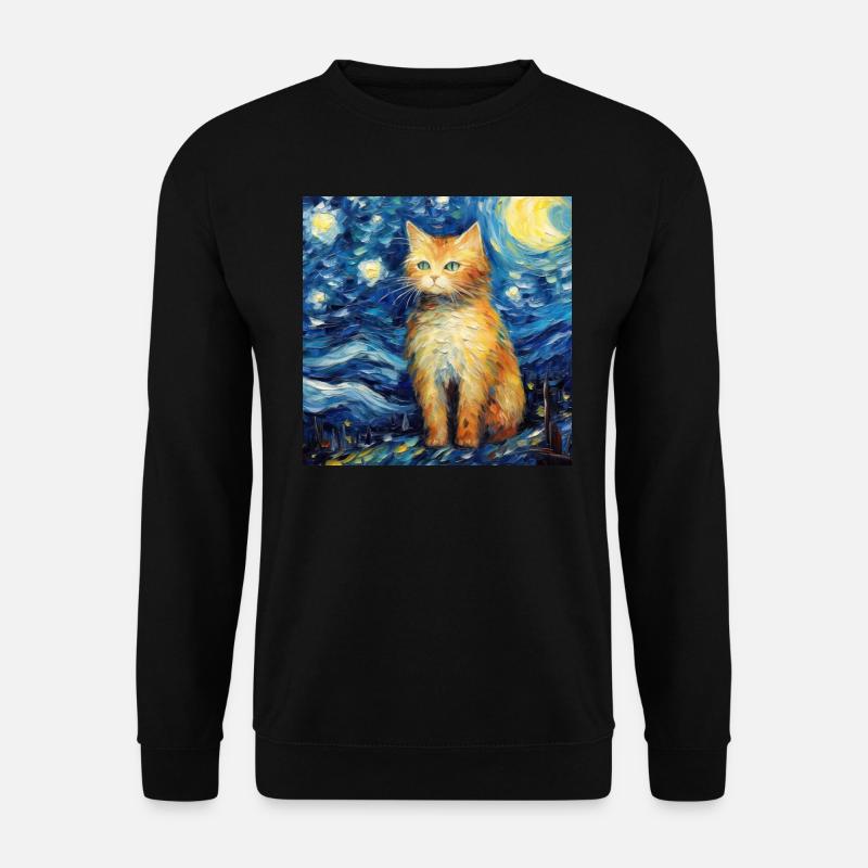 Chat, Motif De Chat - Sweat-shirt Unisexe - noir
