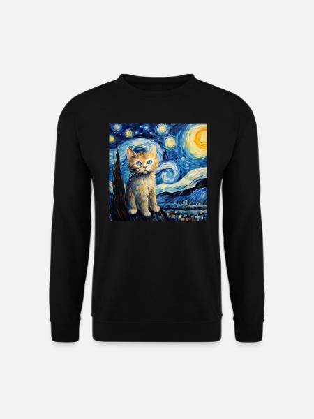 Cat, cat motif - Unisex Sweatshirt - black