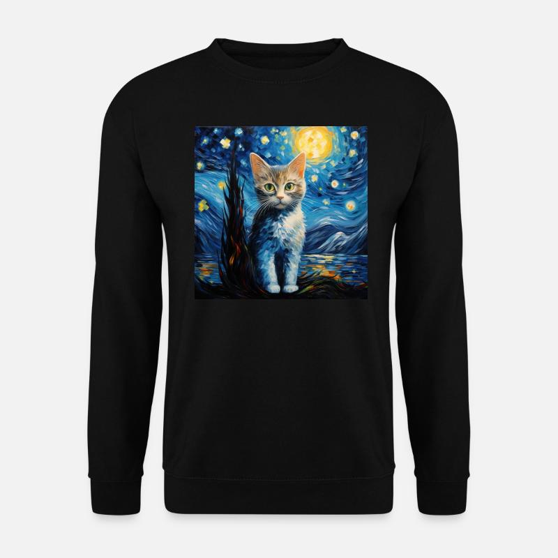 Chat, Motif De Chat - Sweat-shirt Unisexe - noir