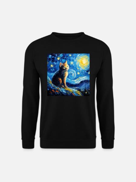 Chat, motif chat, cadeau - Sweat-shirt Unisexe - noir