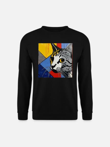 Chat, Motif De Chat - Sweat-shirt Unisexe - noir