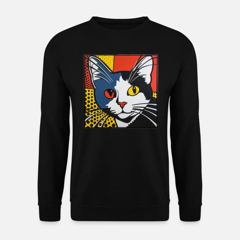 Chat, Motif De Chat - Sweat-shirt Unisexe - noir