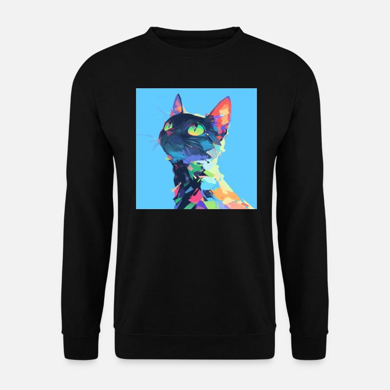 Chat, Motif De Chat - Sweat-shirt Unisexe - noir